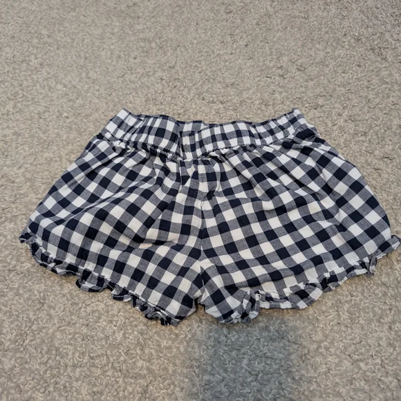 3 For $18 Janie and Jack Blue Gingham High Waist Shorts - Picture 5 of 6